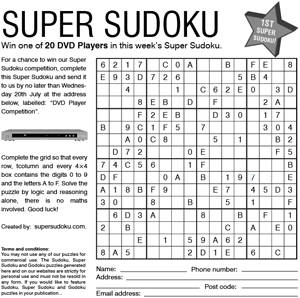 Super Sudoku - Newspaper and Magazine Syndication